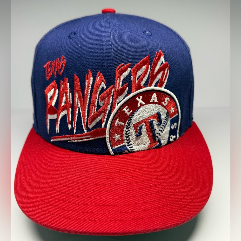 New Era Texas Rangers Retro 59FIFTY Fitted Hat Cap Size 7 3/8 Blue Wool
